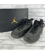 Nike Air Jordan 12 Retro Wool BG Grey Black 852626-003 Size 6Y Shoes Sne... - £24.35 GBP
