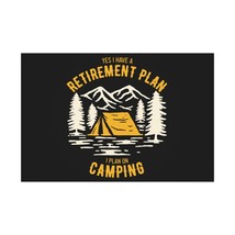 Personalised Camping Retirement Plan Meme Gift Wrap Paper (Satin) - £14.60 GBP+