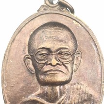 Monk Holy Man 2 Sided Pendant Medallion Vintage Prayers - $12.50