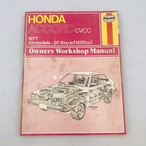 Haynes Owners Repair Workshop Manual Honda Accord CVCC 1977 All Models  - $9.49