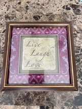 Live Laugh Love Square Wood Frame - £9.24 GBP