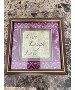 Live Laugh Love Square Wood Frame - £9.07 GBP