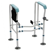 NEW, ELENKER Toilet Safety Rail Heavy Duty Adjustable Stand Alone - £50.24 GBP