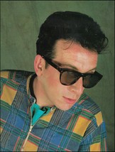 Elvis Costello 1983 color pin-up photo + 7-page interview - $4.01