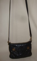 Marc Jacobs Black Leather Turn lock  Cross Body Bag Purse - $29.60