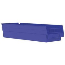 Akro-Mils 30138Blue Shelf Storage Bin, Blue, Plastic, 17 7/8 In L X 6 5/8 In W - £13.36 GBP