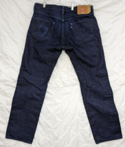Levi&#39;s Men&#39;s Dark Wash 501 Straight Button Fly Jeans 36x32 White Oak Con... - £27.24 GBP