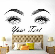 Eyelashes Wall Decal - Lashes - Brows - Beautiful Girl - Beauty Salon - ... - £15.56 GBP+