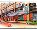 Pick-Fort Hotel Shelby Artist View Detroit Michigan MI Postcard U21 - $2.92