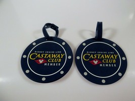 New Disney Cruise Line DCL Castaway Club Member Blue Luggage Tags (Set of 2) - $9.99