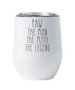 Paw The Man The Myth The Legend Tumbler 12oz Father&#39;s Day Christmas Gift... - £17.79 GBP