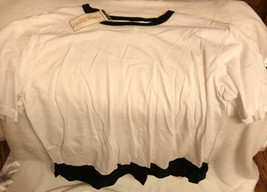 Vintage Bobbie Brooks Women&#39;s Shirt/Top Black And White New With Tags - $18.80