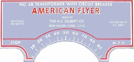 AMERICAN FLYER #4B Gray TRANSFORMER SELF ADHESIVE STICKER S Gauge Trains - $9.99