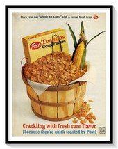 Post Toasties Corn Flakes Cereal Print Ad Vintage 1962 Magazine Advertis... - £7.73 GBP