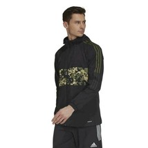 Adidas Men&#39;s Tiro Graphic Full-Zip Camouflage Hooded Windbreaker Jacket ... - $53.18