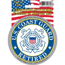 United States Coast Guard Retired Sticker 3-1/4&quot; - $9.21