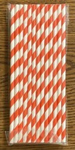 Red And White Stripe Paper Straws. Party Straws. Drinking Straws. 25 ct - £1.99 GBP