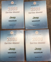 2008 Jeep Wrangler Service Atelier Réparation Atelier Manuel Set O - £321.37 GBP