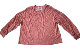 Cupio Women&#39;s Blouson Sleeve Embroidered Shoulder Shirt Size XL - £9.43 GBP