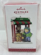 2013 Hallmark Christmas Window Ornament 11th In Series Boy Dog Five &amp; Dime Store - £11.12 GBP