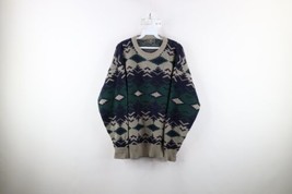 Vtg 90s Coogi Style Mens Medium Ed Bassmaster Southwestern Knit Cosby Sweater - £47.44 GBP