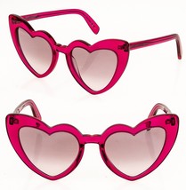 Saint Laurent Authentic Loulou 181 SL181 Crustal Pink Summer Heart Sunglass 021 - £312.58 GBP