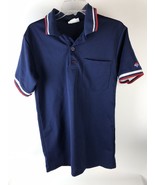 Vtg Polo Shirt Jersey  M Teamwork Athletic Apparel Blue Red white USA Pa... - $19.79