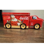 Vintage Coca-Cola Santa Truck Double Tin - Moving Wheels, Holiday Collec... - £5.52 GBP