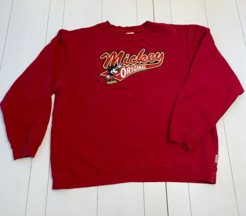 Primary image for Vintage Disney Store Exclusive Embroidered Mickey Mouse Crewneck