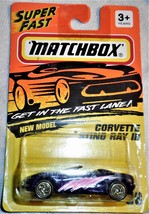 1994 Matchbox Super Fast Corvette Stingray lll Collector #38 Mint On Card - $4.00