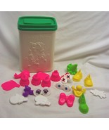 Vintage 1980 Fisher Price CRAZY CLAY CHARACTER Toy Set with Container Pl... - $308.35 MXN