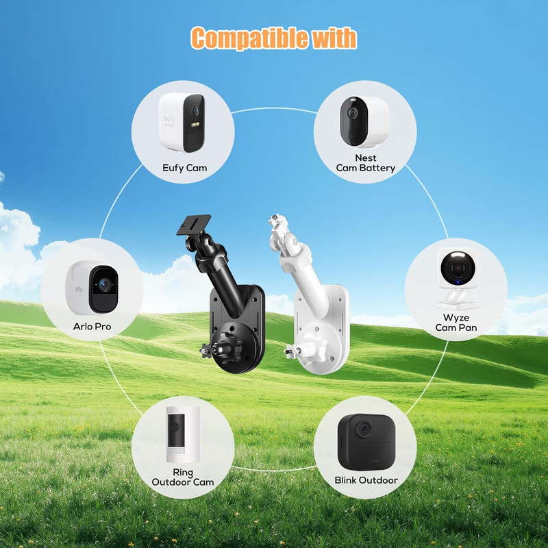 Wall Mount for Cameras and Solar Panels, 2-In-1 Mount Compatible with Ring, Blin Item image 3