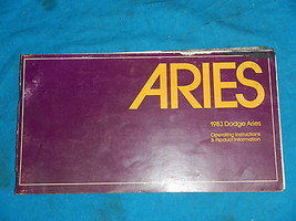 1983 83 DODGE ARIES OPERATING SERVICE MANUAL - $7.48