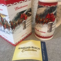 Budweiser 2010 Clydesdales Holiday Stein, 31-ounce Boxed with COA - $19.00