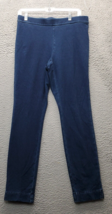 Pure Jill Indigo Sweatpants Womens Small Dark Blue Skinny Stretch Cotton Pull On - $23.09