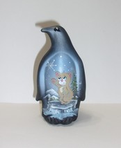 Fenton Glass Snowflake Bear Black Penguin Figurine Ltd Ed #8/31 M Kibbe - £138.06 GBP