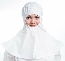 100 pcs White Non-Sterile Disposable Microporous Polypropylene Hoods 60 gsm 2XL - £147.02 GBP