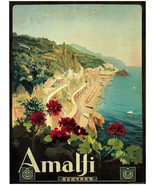 Decor Travel Poster. Graphic Design. Amalfi - Italy. Home Shop Wall Art. 1927 - $17.10 - $54.00