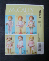 McCall’s Crafts Clothes Pattern for 18” Doll M6573 Pearl Louise Designs ... - $9.00
