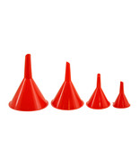 4 Piece Assorted Funnel Set Oil liquid Ingredients 2-3/16&quot;, 3&quot;, 3-3/4&quot;, ... - $11.64 CAD