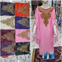 Gown Dress Maxi Kaftan Kids New Stylish Georgette Long Party Moroccan We... - $72.05