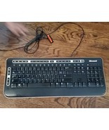Microsoft Digital Media Keyboard 3000 USB Wired Mod 1343 Black and Silve... - £16.91 GBP
