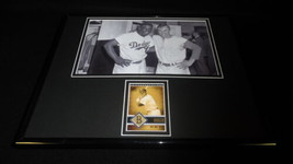 Pee Wee Reese Framed 11x14 Game Used Bat &amp; Photo Display Dodgers - £58.39 GBP