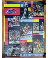 VTG 1998 Houston Comets Player Autographed Poster 18 x 24 - 1997 WNBA Ch... - €243,04 EUR