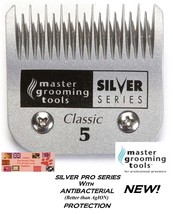Antimicrobial A5 Silver 5 Skip Blade*Fit Many Andis,Oster Pet Grooming Clippers - £28.14 GBP
