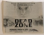 Dead Zone TV Guide Print Ad Anthony Michael Hall TPA6 - £4.71 GBP