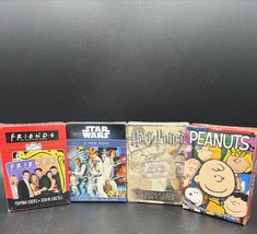 Peanuts, Friends, Star Wars &amp;Harry Potter  Playing Cards New Sealed  Lot Of 4 - £14.99 GBP