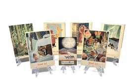 Tove Jansson, 7 extremely rare Art cards  from 1942 - $277.20