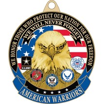 American Warriors Enamel Keychain - $13.73