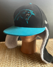 Carolina Panthers Fleece Lined Fitted Toboggan Winter Hat Logo NFL New Era - $21.85